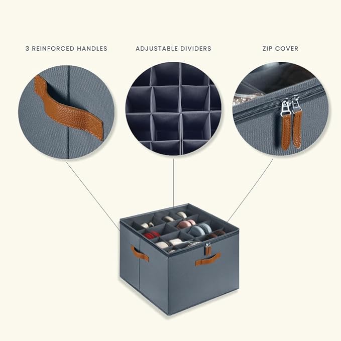 16 Grid Shoe Storage Organizer Box with Clear Lid, Foldable Closet Shoe Organizer with Dividers, Dustproof Shoe Storage Bin for Sneakers, Boots, Heels, Space Saving Shoe Container for Closet, Under Bed, Entryway, Bedroom