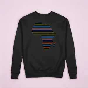 Aso Oke African Map Art Sweatshirts