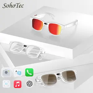 Smart AI Camera Glasses with 8MP Photochromic Lenses ,Button Touch Adjustment for Travel Outdoor Adventures Hands-Free Photography 160+Languages Real-Time Translation Bluetooth Wireless Wearable Video Recording UV Protection