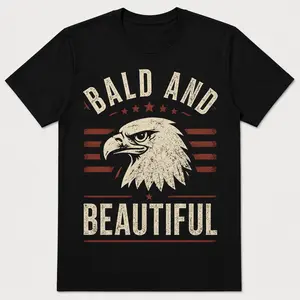 Bald Eagle 4th of July Shirt, Patriotic USA Tee.pn