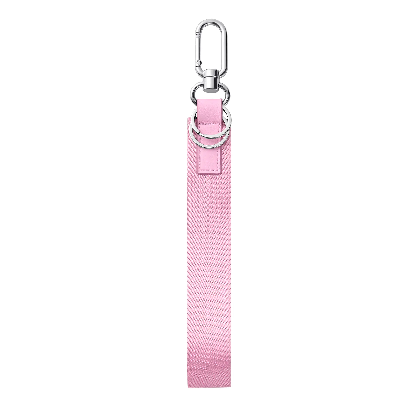 Unisex Herringbone Wristlet Strap, a Cute Fabric and Leather Accessory for Prom, Car Fobs, ID Badges, and Wallets