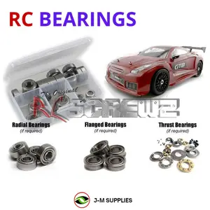 RCScrewZ Metal Shielded Bearing Kit ofn089b for Ofna/Hobao GTB-e 1/8th Onroad RC Car | PRO