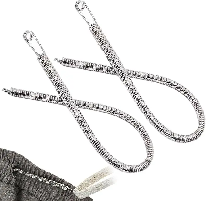 6-Pcs 20-Gauge Drawstring Needle Threader Set - Drawstring Aid for Spring Casual Wear, Casual Wear Sewing Tools, Easy Threading Sewing Accessories & Supplies