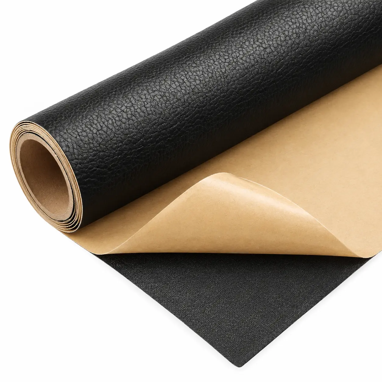 Self Adhesive PU Leather Patches - 50cm x 137cm (20x54in) Durable, Waterproof, Environmentally Friendly, Non-Toxic, Customizable Cutting Peel-and-Stick Solid & Geo Rectangle Tape, Leather Sticker for Car Seats, Furniture Upholstery Repair
