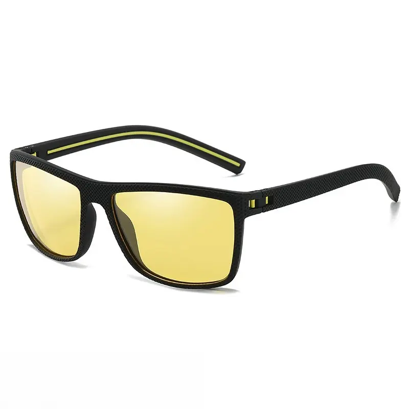 Black frame night vision yellow lens polarized