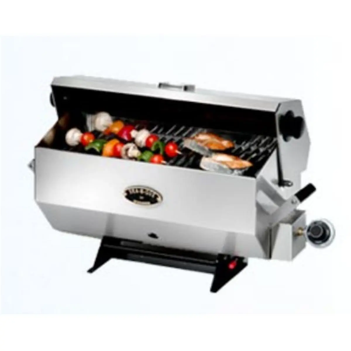 Dickinson Marine 00-SBQ-L Large Sea-B-Que Stainless Steel Marine Grill, Barbecue, Portable Charcoal Grill, Charcoal Bbq Grills