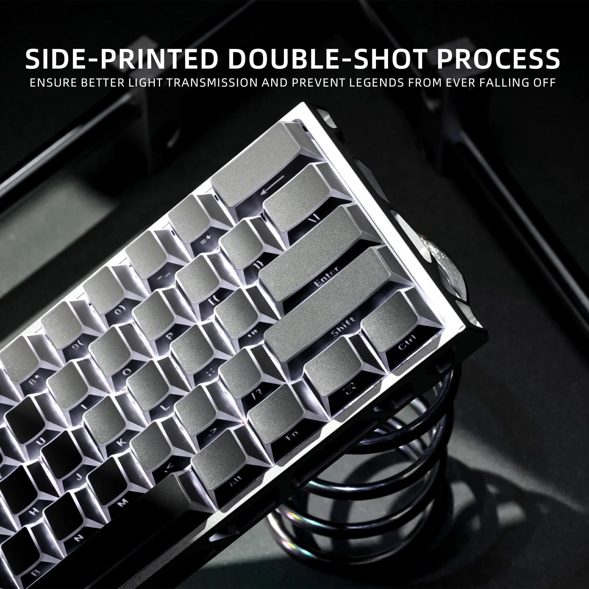 XVX Prism keycaps Shadow Fold Shine-Through Cherry Profile PBT 136