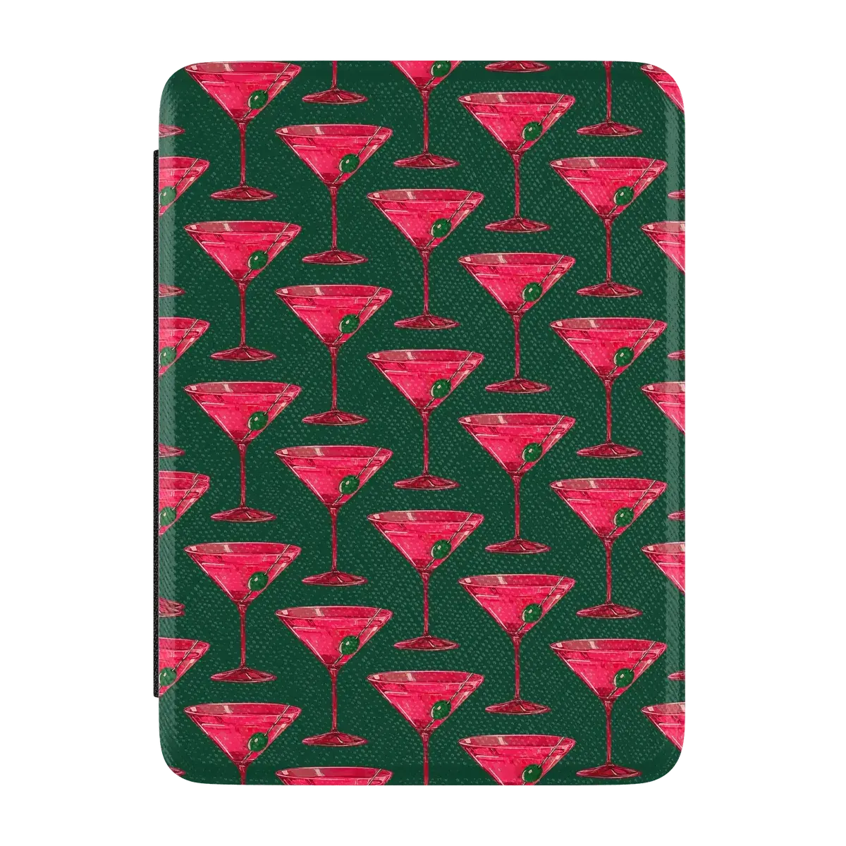 Casely Kindle Case - Fits 7" Paperwhite Signature, Colorsoft Signature, 2024 Paperwhite - Retro Martini "Shaken Not Stirred" Design for Book Lovers