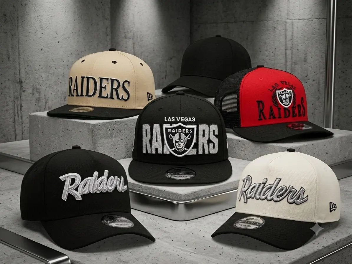 New Era MLB Raiders & Yankees Snapback Cap – Premium Embroidered Logo, Adjustable Fit, Classic Flat Brim Streetwear Style