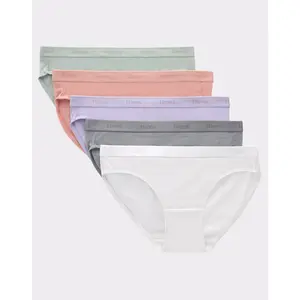 Hanes Originals Girls' SuperSoft Bikini Underwear, 5-Pack
