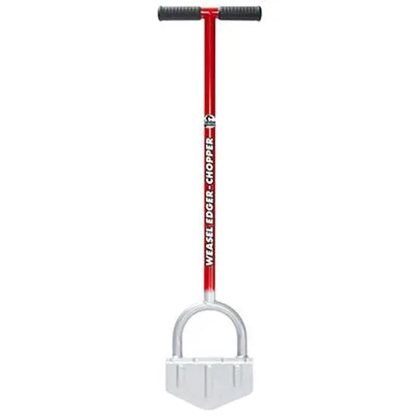 212 MAIN Garden Weasel 91714 Edger Chopper Garden Tool - Portable, Extra Wide Edging Blade, Heavy-Duty Blades, Ergonomic Handle, Durable for Lawn Edges, Turf Beds