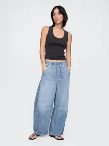 Mid Rise Easy Horseshoe Jeans