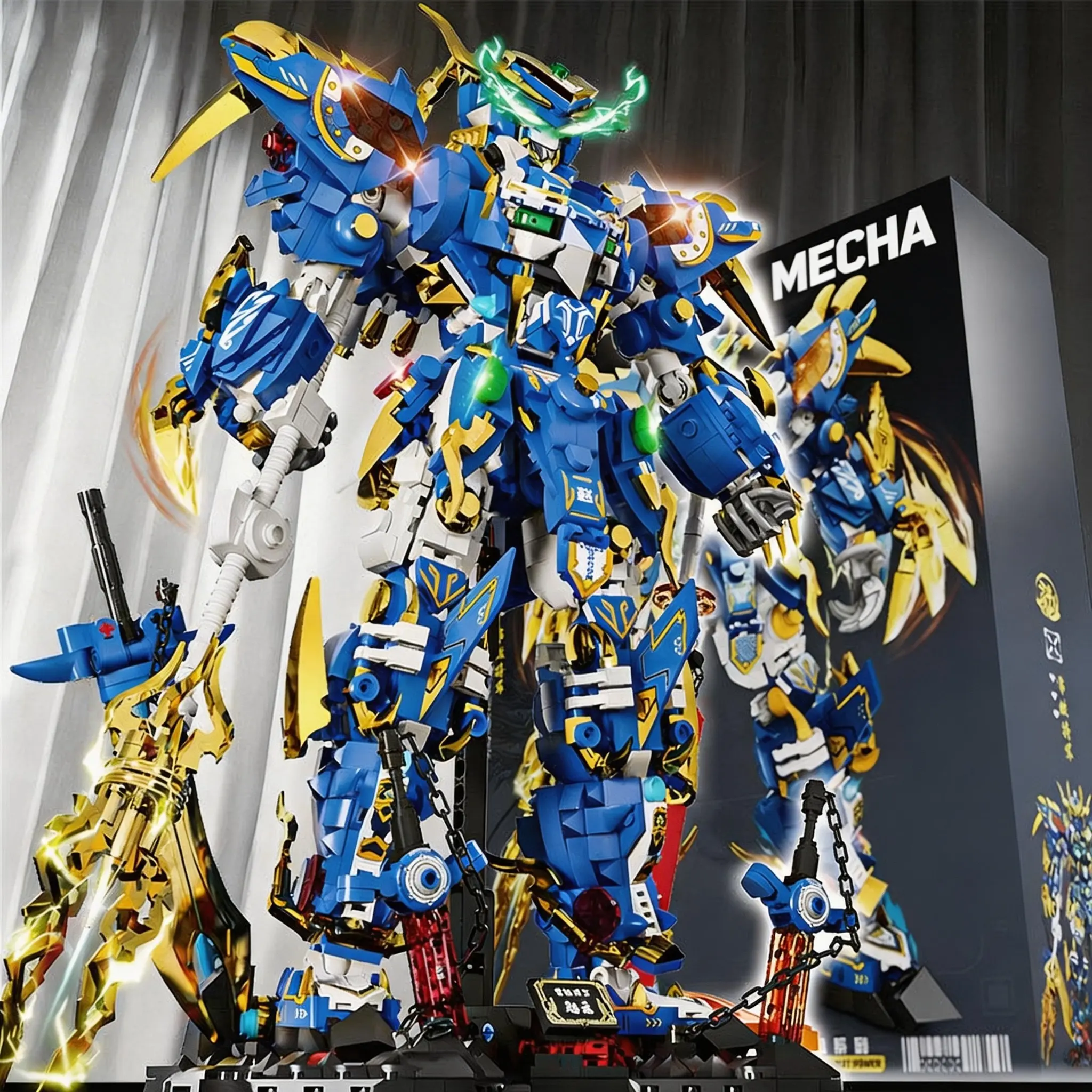 2051pcs Giant Superhero Creative Building Blocks Toy, Buildable Blocks Kit, Large Scale Construction Set, Impressive Structures, Perfect for Kids, Durable & Fun Playset