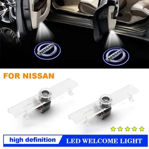 Nissan Iron Shell LED Welcome Lights, High-Definition Projection, Fits Versa/sentra/qashqai, Universal Car Door Floor Lamp Upgrade
