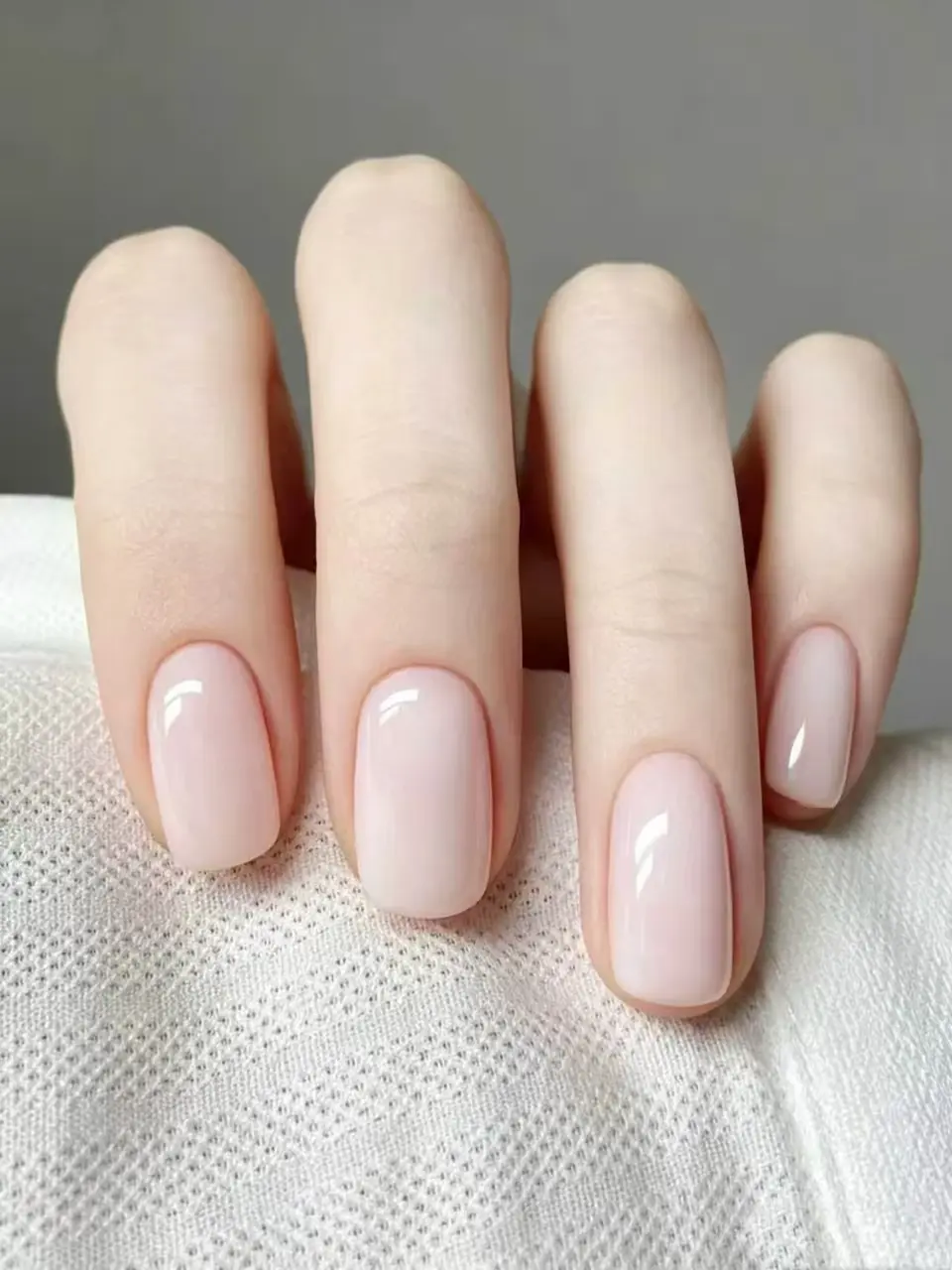 Glossy Nude Square Press On Nails 12 Sizes Soft Gel Salon Quality Fake Nails Reusable Daily Wear False Nail Tips for Women