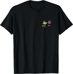 Peanuts Woodstock Summer Love T-Shirt Classic Cotton Top
