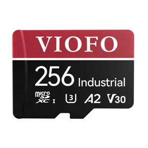 VIOFO 256GB Industrial Grade microSD Card, U3 A2 V30 High Speed Memory Card with Adapter, Support Ultra HD 4K Video Recording
