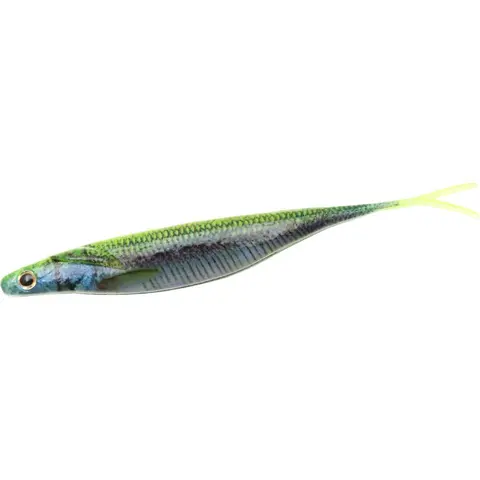 Deps Sakamata Shad Soft Plastic Jerkbait - 7in Bass Fishing Lures with Dual Keels, Darting and Jumping Action, Varying Salt Contents, Curved Hook, Golden Shiner & Real Chart Back Wakasagi Designs, Surface Fishing Tackle Supplies, Fisherman Gift