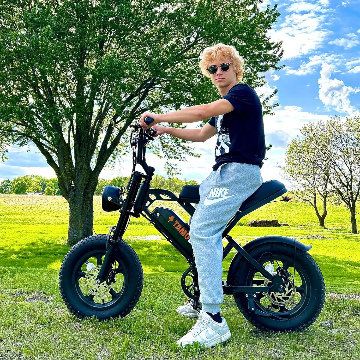 T16 E-Bike for Teens & Childs, 1500W Motor 48V15.6Ah Removable Battery, 30MPH Off-Road Electric Bicycle,16"Fat Tire Ebike for Kids, 7-Speed,Dual Hydraulic Brakes, Fits Riders 4'5"-5'4"