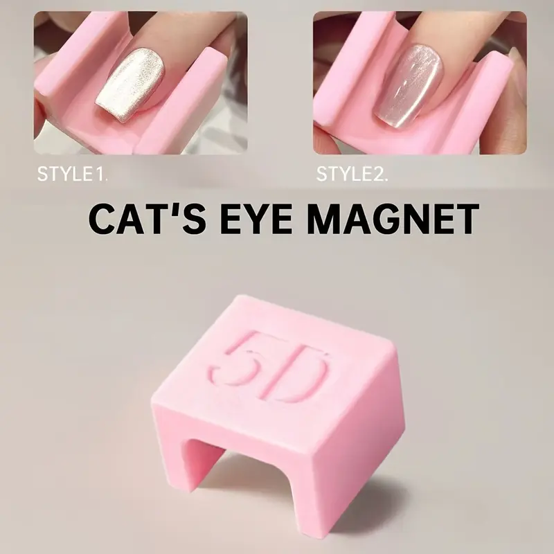 Nail Art Magnetic Tool Set, Beginner-Friendly Lightweight Cat Eye Design Kit, Abs Material, & Options Available, Essential Manicure Accessories
