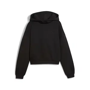 PUMA Womens Wardrobe Essentials Oversized Hoodie Casual Outerwear Casual - Black