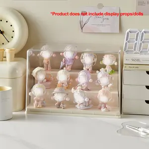 Staircase Figurine Doll Storage Display Box, Transparent Protective Cover, Large Capacity, Suitable for Various Collectibles