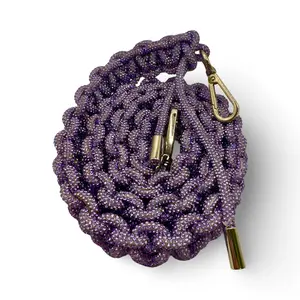 Lavender Rhinestone Bag Strap for Women's Handbag