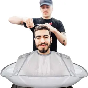 Adult Haircut Cape with Storage Bag, Anti-Slip Hair Cutting Apron, Foldable Adjustable Large Diameter Beauty Scarf