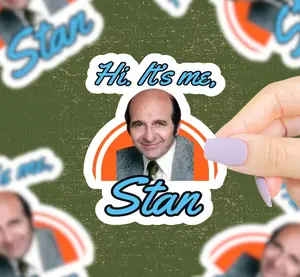 Hi It’s Me Stan Sticker, Golden Girls Sticker, Funny Stickers, 90s Stickers, Great for hardhat, toolbox, cooler, Hard Hat Sticker, Blue Collars Stickers
