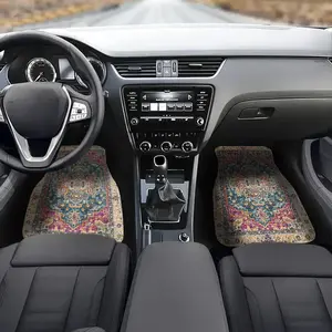 Moroccan Bohemian Style Car Floor Mat, 4 Counts/set Non-slip Car Floor Mat, Fashionable Car Interior Decoration Accessories for Women & Men, Car Accessory, Car Mats
