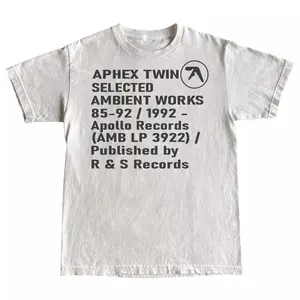 Aphex Twin Selected Ambient Works Shirt Underwear Menswear Top Crewneck Shortsleeve