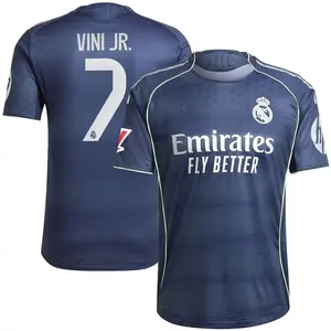 Unisex Soccer/Football La Liga Real Madrid Club Vini Jr. 2025/56 Home/Away Replica Jersey