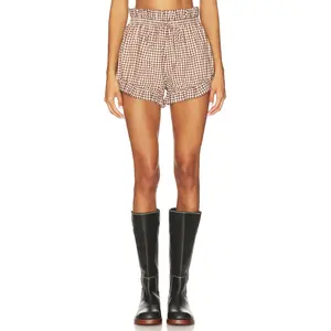 Posse Callie Shorts in Petite Mocha Gingham