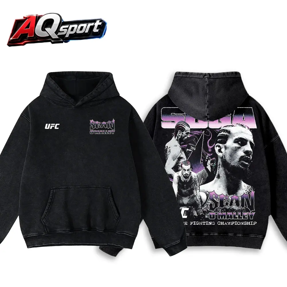 [AQSport] Men's Black Sean O'Malley Freedom T-Shirt and Hoodie, UFC White House Shirt, UFC Champion Tee, MMA Merchandise, Sports Apparel