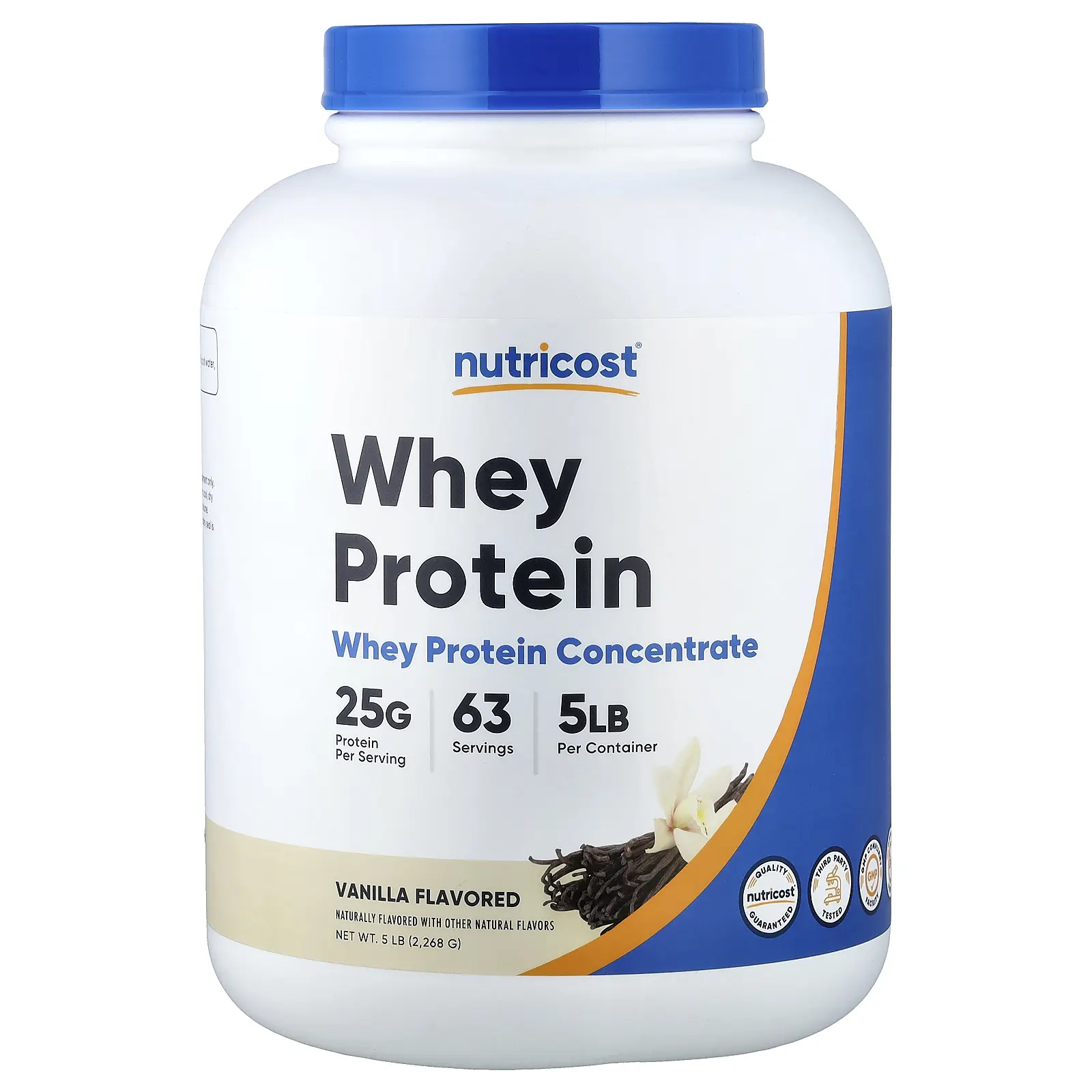 Nutricost Whey Protein Concentrate, Vanilla, 5 lb (2,268 g)