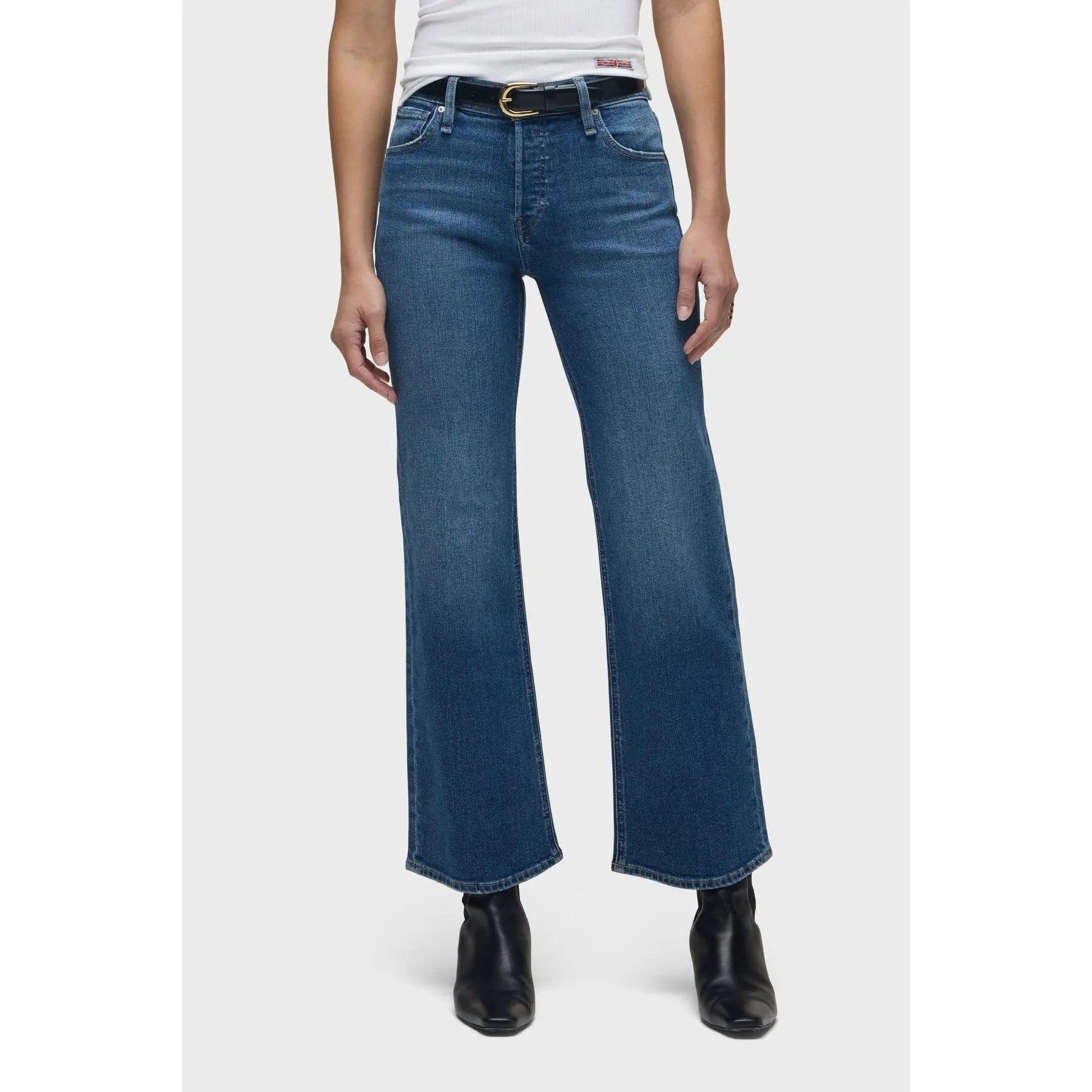 Rosie High-Rise Wide Leg Ankle Jean