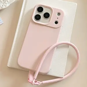 For iPhone case with bracelet, portable, anti drop and explosion-proof phone case Case for 17 Air iPhone 16 Pro Max 15 Plus 16E 14 13 12 11 XS XR mini Advanced fashion gift Drop Protection Shockproof Soft Silicone smartphone Cover