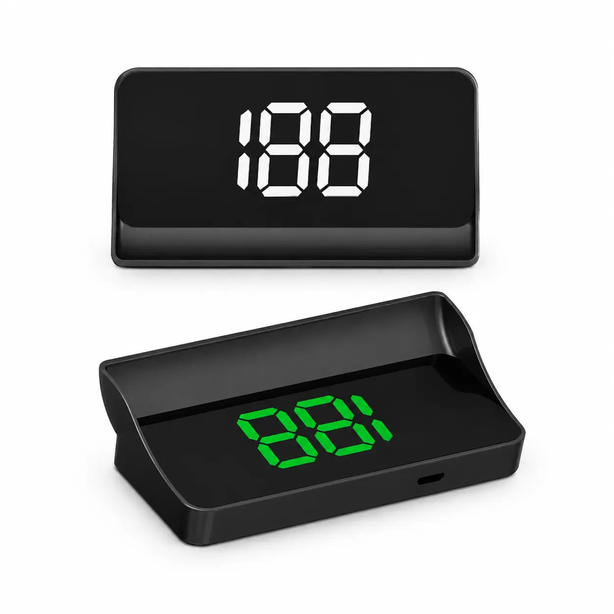 K1 Car HUD Head-Up Display, Universal Fit for All Models, Smart Display with Digital MPH Speedometer, LED Ambient Lighting, Speed Alert, ABS+PC Material, Car Head Up Display, Cars Accessories, Auto Accessories Tool, Car Lighting Accessories