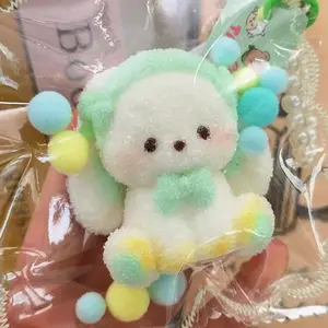 【Buy 3 get 1 free】Mint Floppy-Eared Rabbit - Small taba squishy Food-Grade Silicone Slow-Rising Rebound Squishy Fidget Toys for Stress Relief - Soft Squeeze Toys with Thick Creamy Slime Texture, Handmade Non-Toxic Sensory Toys Rubber