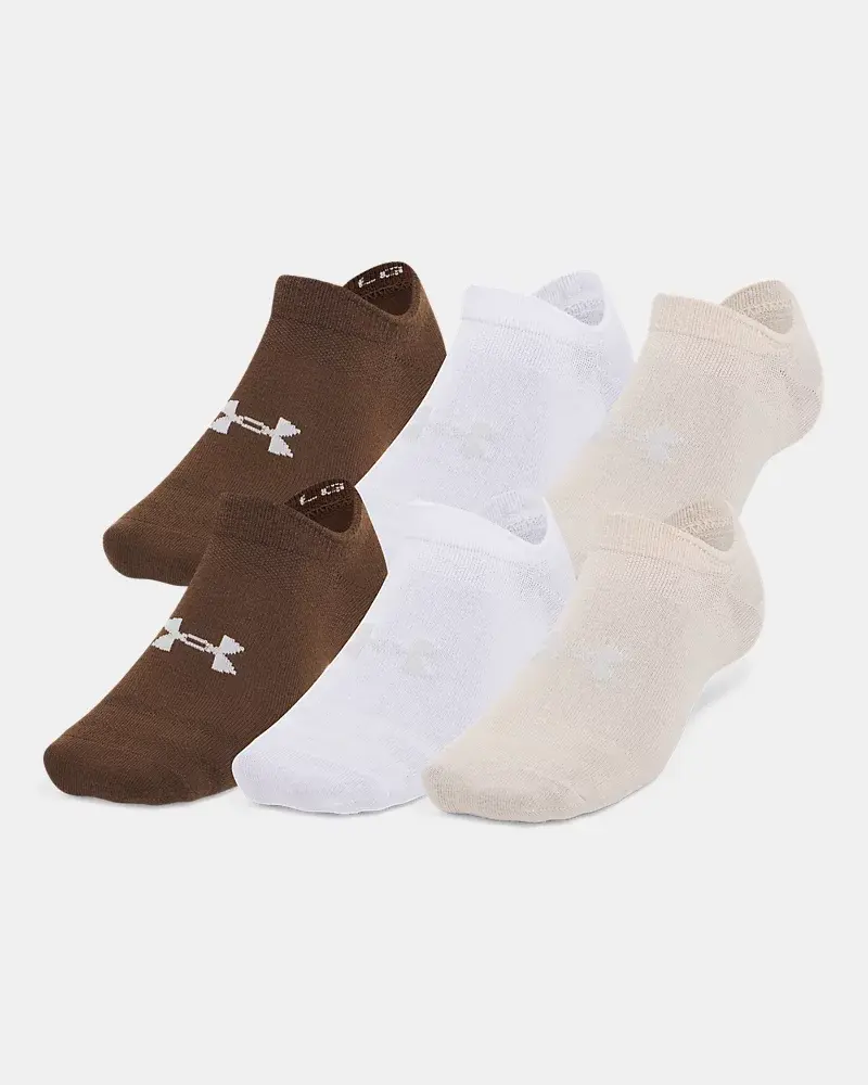 Under Armour Essential Unisex 6-Pack No-Show Socks