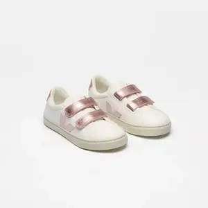 Veja Pink Metallic Nectar Velcro Sneaker