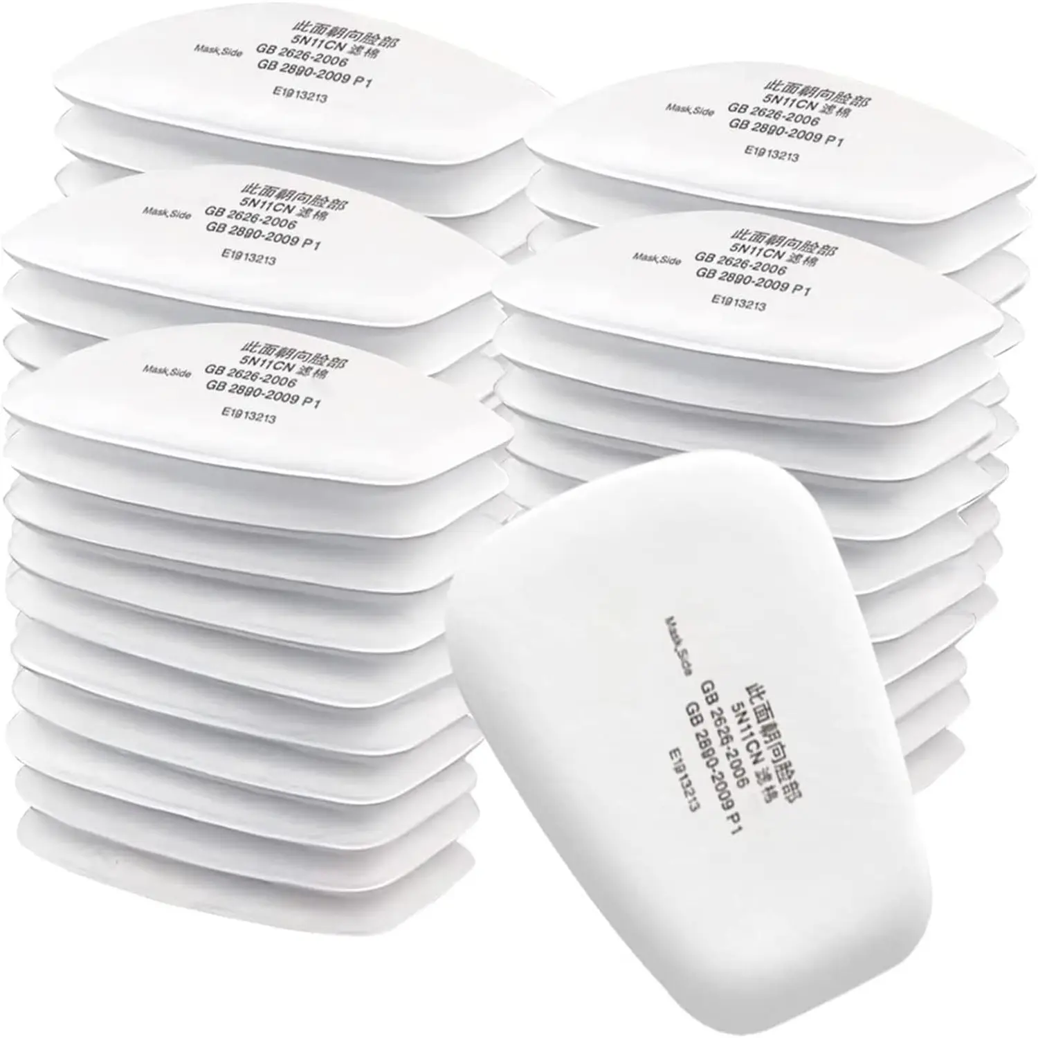Respirator Filter, 5N11, Disposable, Gas Mask Accessories, Helps Protect Against Non-Oil Based Particulates, Use With 5000 Series Respirators or 6000 Series Gas and Vapor Cartridges, For Dust & Torch Cutting for 6200, 6502 Masks