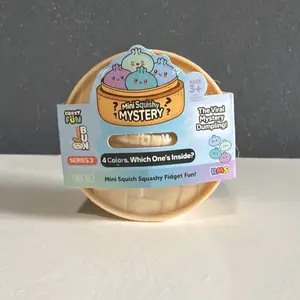 Mini Dumpling Squishy Rainbow Mystery Series 3 - 4 Colors Inside Viral Fidget Fun Toy for Ages 3+