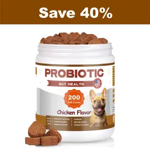 Probiotic Chews for Dogs, with 6 Digestive Enzymes - Supports Gut Health, Digestion & Immune System - Skin & Coat Health - 200 Count #outdoorfun #SummerVibes #petlovers