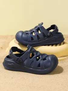 Cute Hole Shoes, Lightweight Anti-Slip, Perfect for Beach & Indoor Summer Wear, Boys' and Girls' One-Step Slippers, Beach Sandals