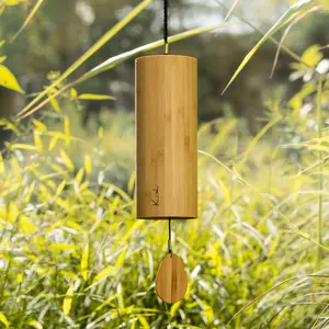 Koshi Chime Aria A Major Air Element Handcrafted Bamboo Wind Chime for Meditation & Sound Healing Tools Uplifting & Clear Vibes Tuned to A major for an uplifting breezy tone