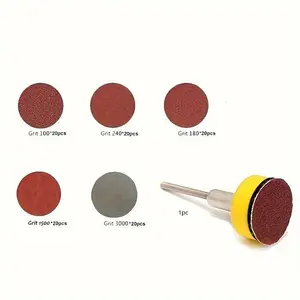 Sand disc pad kit, suitable for disc sanding machine - hook and loop sandpaper for rotating tools