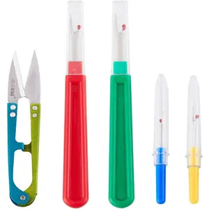 5 count Colorful Seam Ripper Assortment Thread Remover Kit 2 Big and 2 Small Handy Stitch Sewing Tools with 1  for Removing Unwanted Hems and Seams