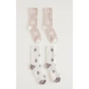 Z Supply 2-Pack Tree Plush Socks