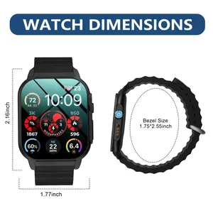 2.04" AMOLED Smart Watch - IP68 Waterproof, Bluetooth Calling, Fitness Tracker + Free Magnetic Steel Band